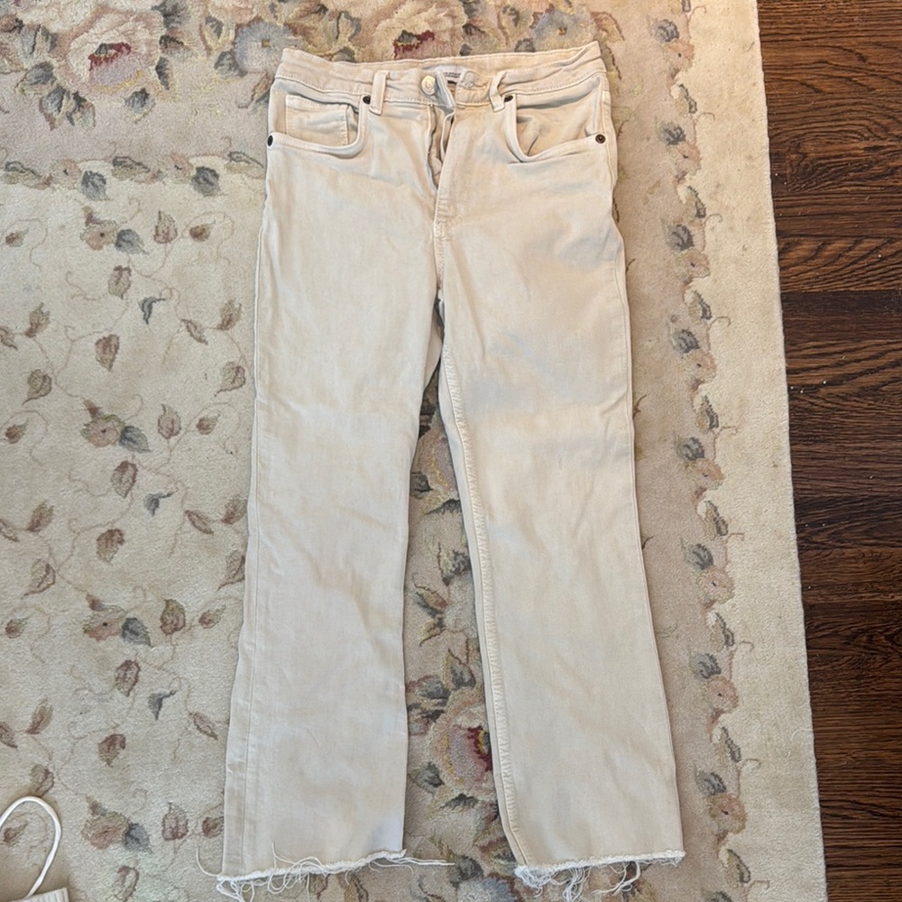 Zara Women's Cream Jeans